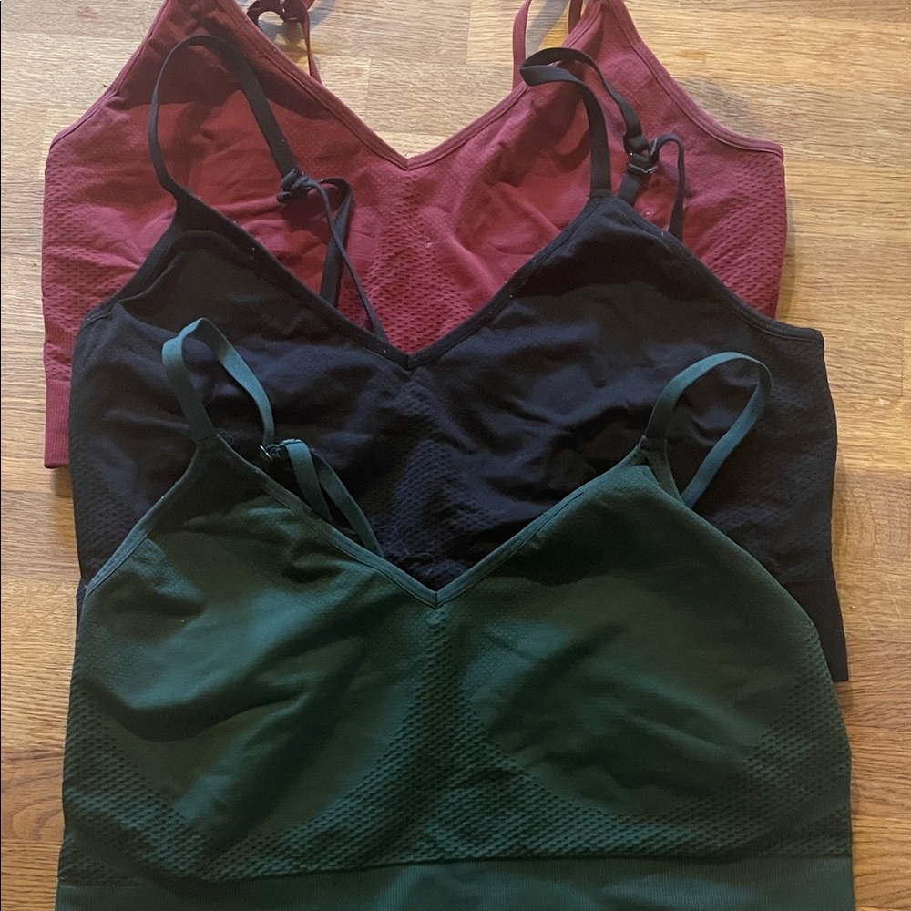 Knix Women's Bra Set - Black, Green, and Red